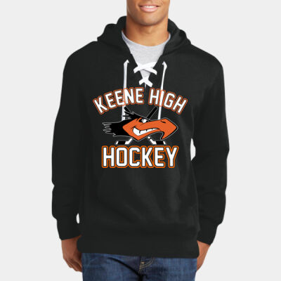 Adult Lace Up Pullover Hooded Sweatshirt Thumbnail